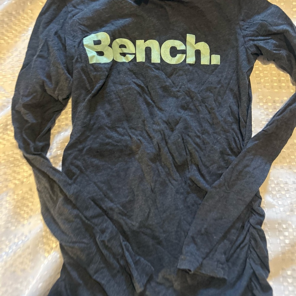 Bench Dark Gray T-Shirt with Green Trim
